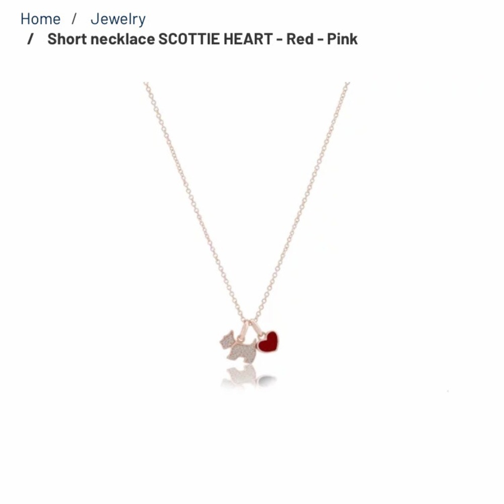 Agatha Paris Rose Gold Scottie Necklace